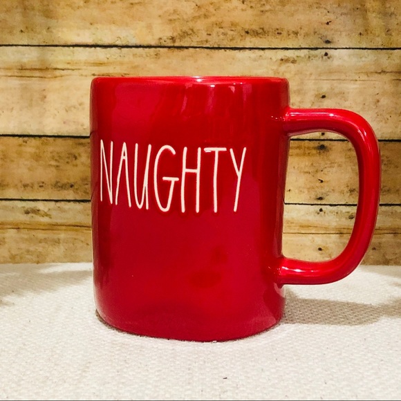 NEW Rae Dunn Naughty / Nice Mug - Double Sided - Picture 2 of 3